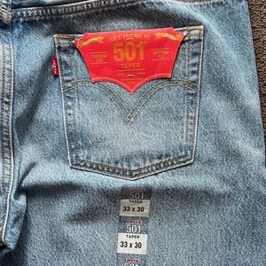 Levi’s taper 501 original fit new with tags 33 x 30